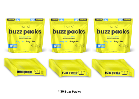 Buzz Packs™ [THC and CBD Powder Drink Mix]